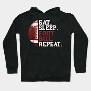 Football Player Eat Sleep Hoodie